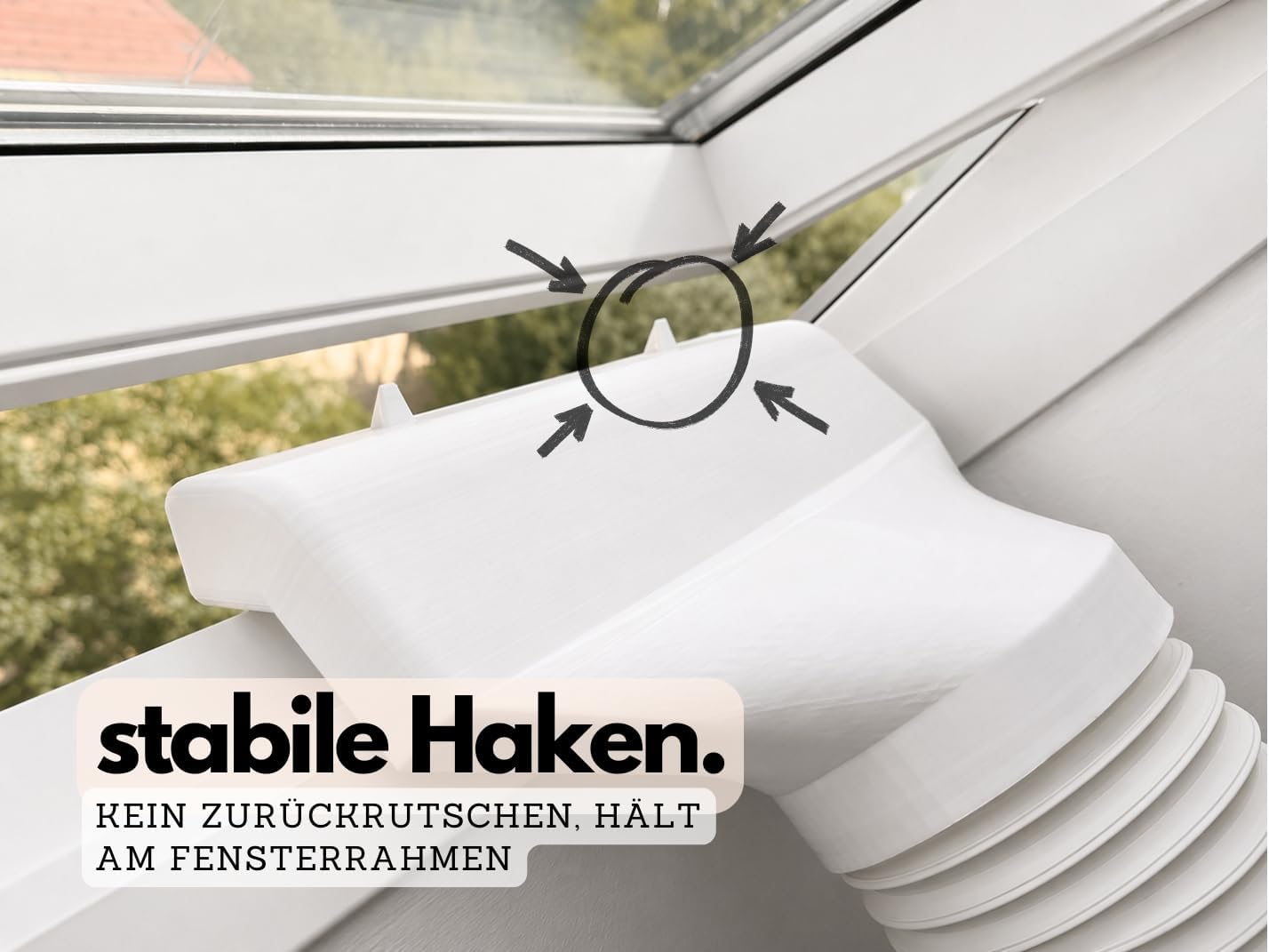 Extra breiter Dachfenster Abluft-Adapter für mobile Klimaanlagen mit 150mm Schlauch - Image 5