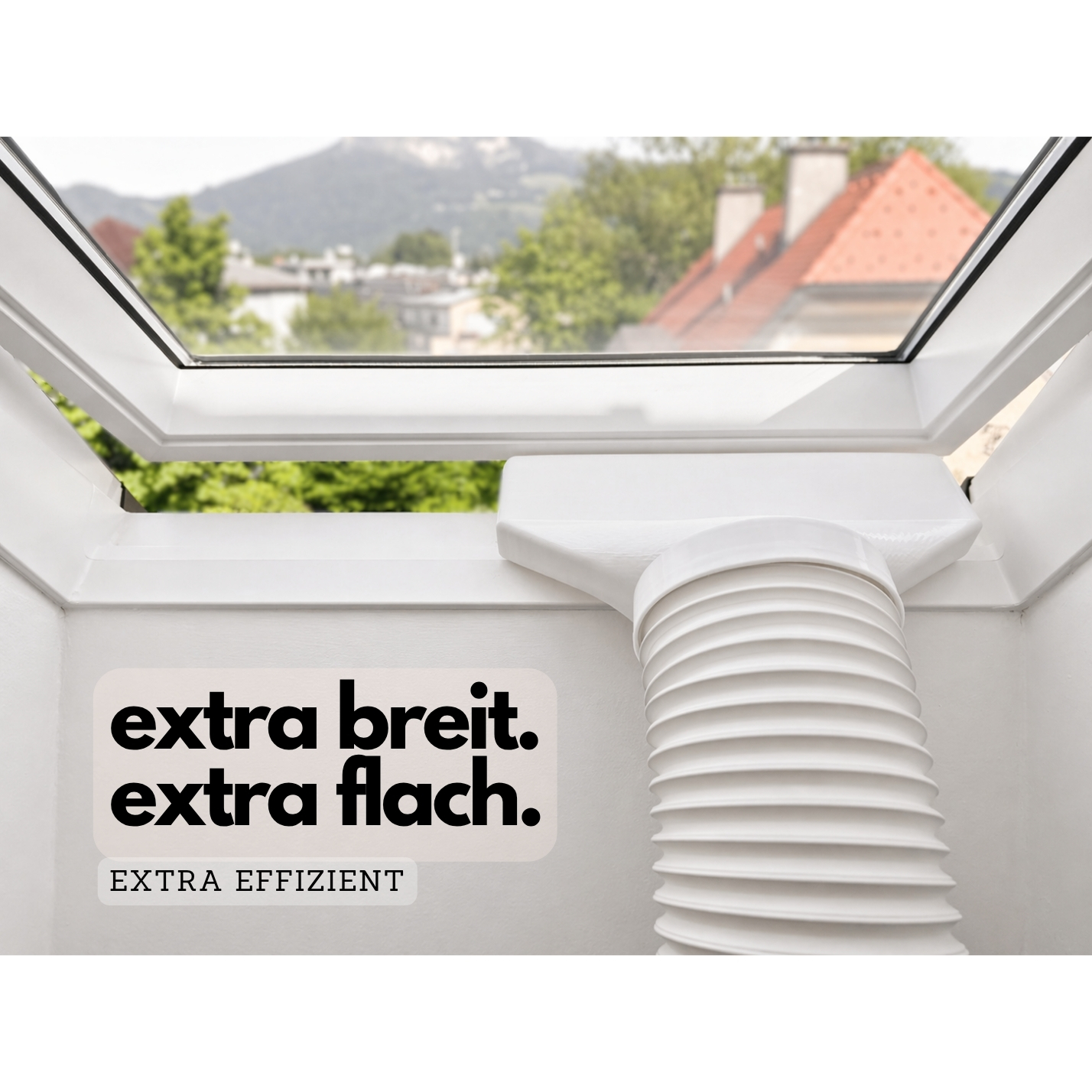 Extra breiter Dachfenster Abluft-Adapter für mobile Klimaanlagen mit 150mm Schlauch - Image 2